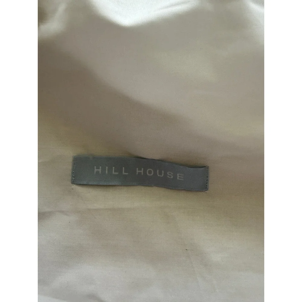 Hill House Home White Cotton Drawstring Dust Bag Blue Logo‎ 14x18 Storage Bag